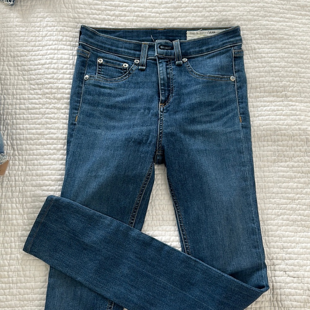Rag and Bone 10 inch inseam skinny jeans